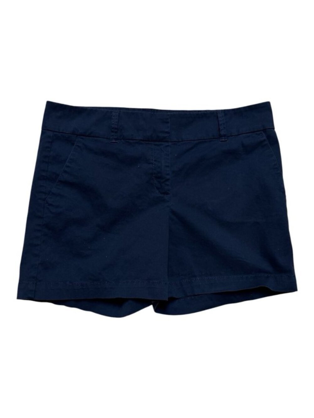 Talbots The Daily Short Womens Size 10 Navy Stretch Cotton Chino Shorts